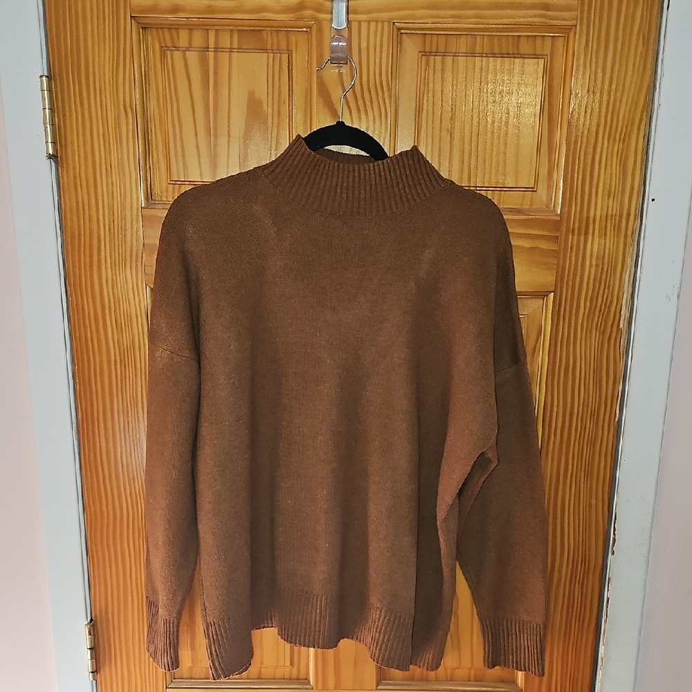Eloquii Camel Knit Sweater